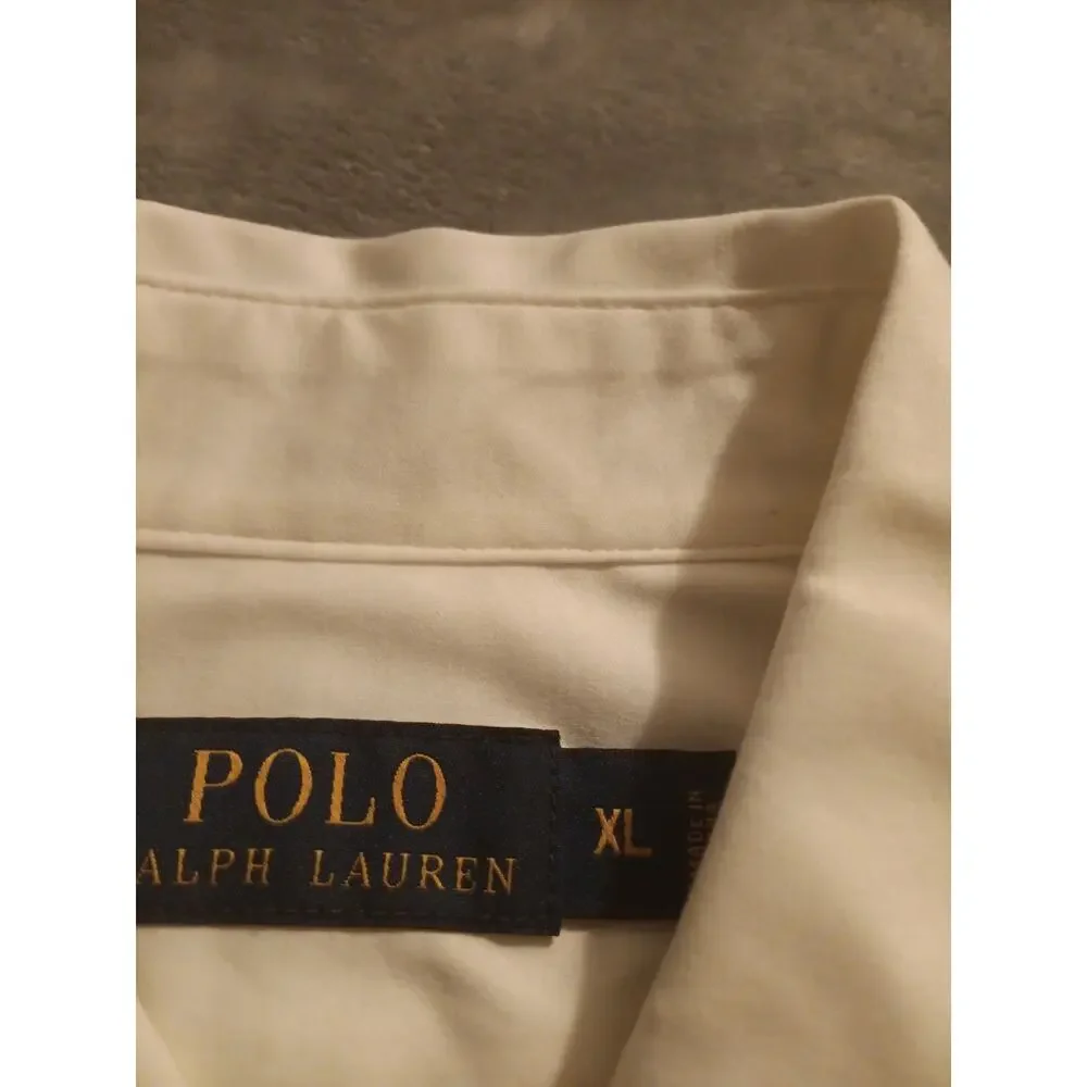NWT Polo Ralph Lauren Watch Hill 2 White Long Sleeve Button Up Dress Shirt Mens